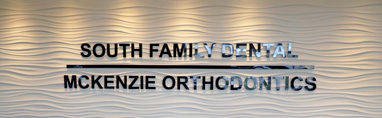 South Family Dental Sign | South Calgary Dentist | Dr. Angela Sharma